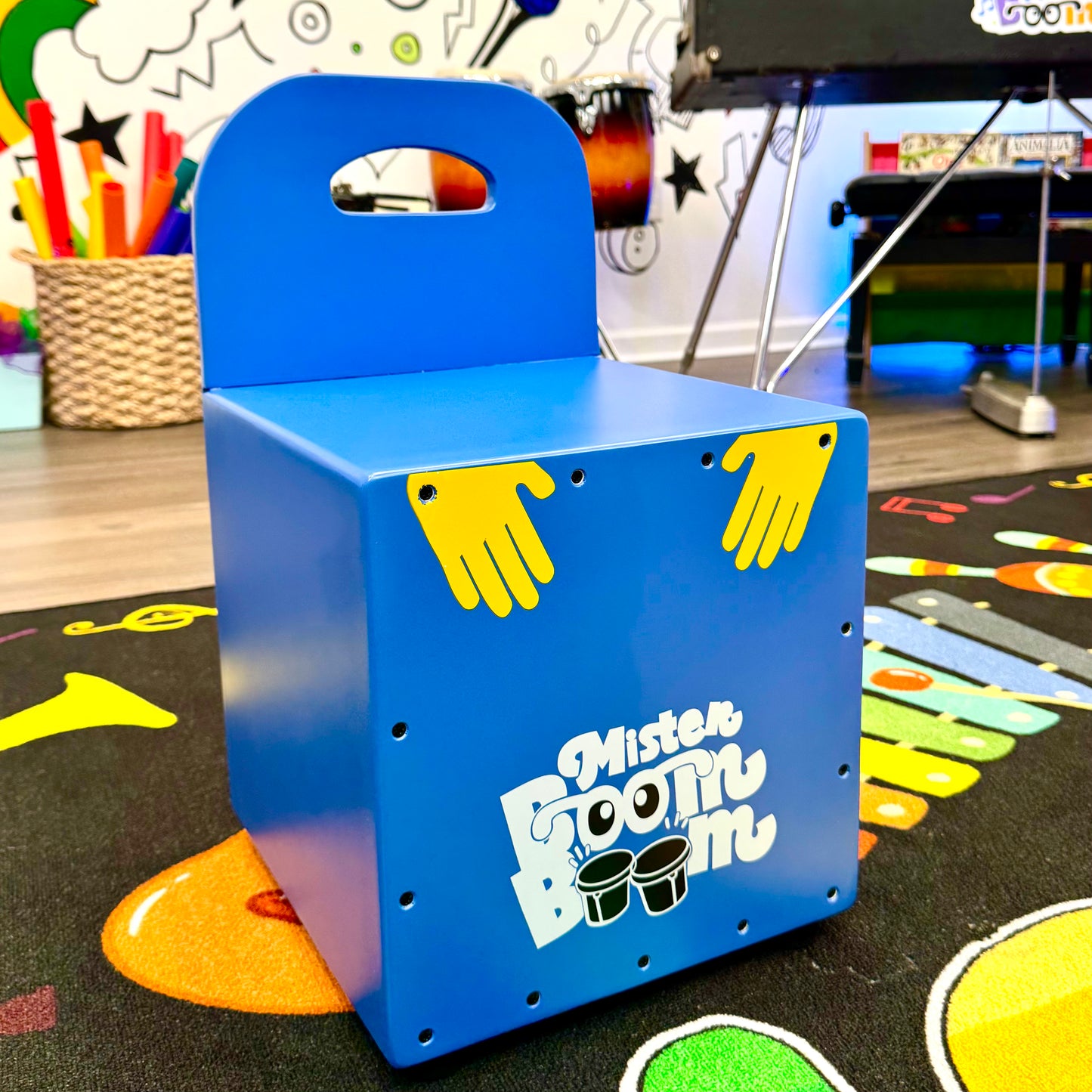 Mister Boom Boom’s Children’s Cajon Drum with Chair Back