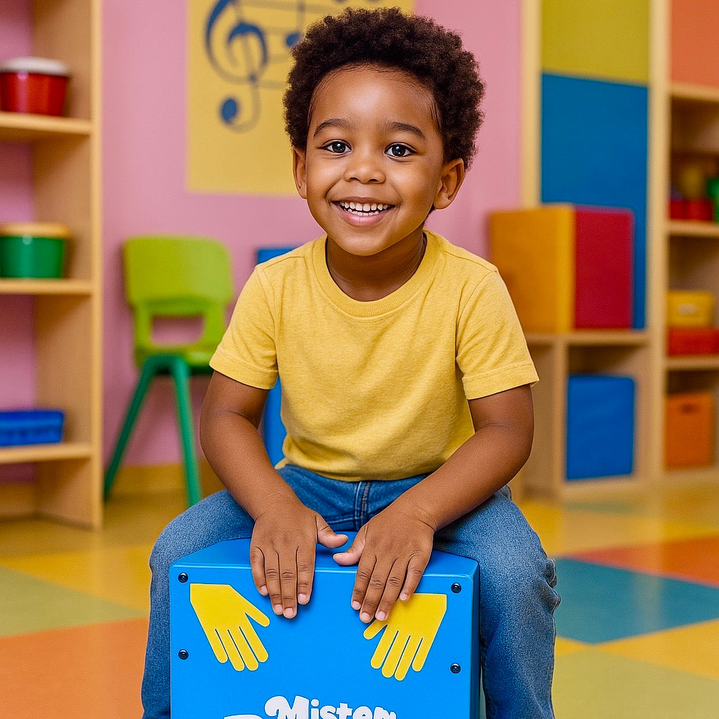 Mister Boom Boom’s Children’s Cajon Drum with Chair Back