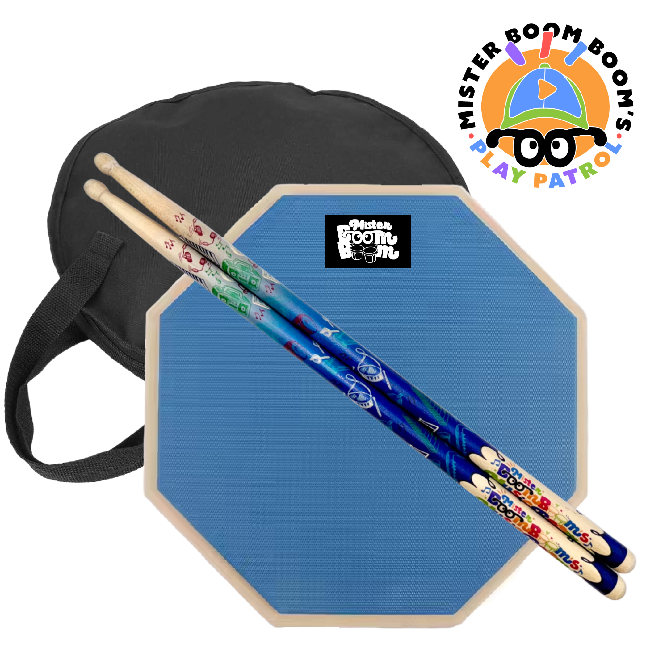 Drum Pad + Sticks Bundle with T-Shirt