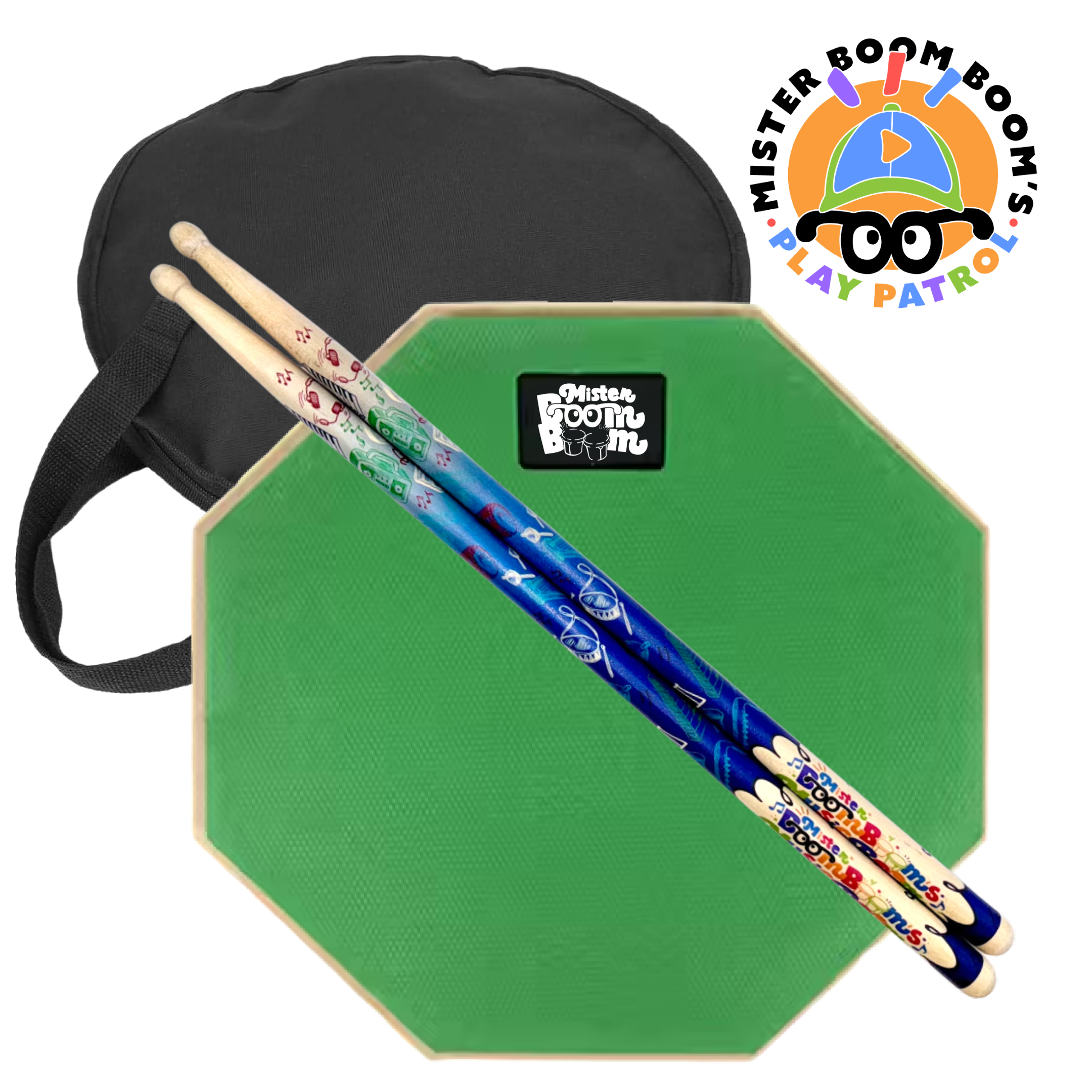 Drum Pad + Sticks Bundle with T-Shirt