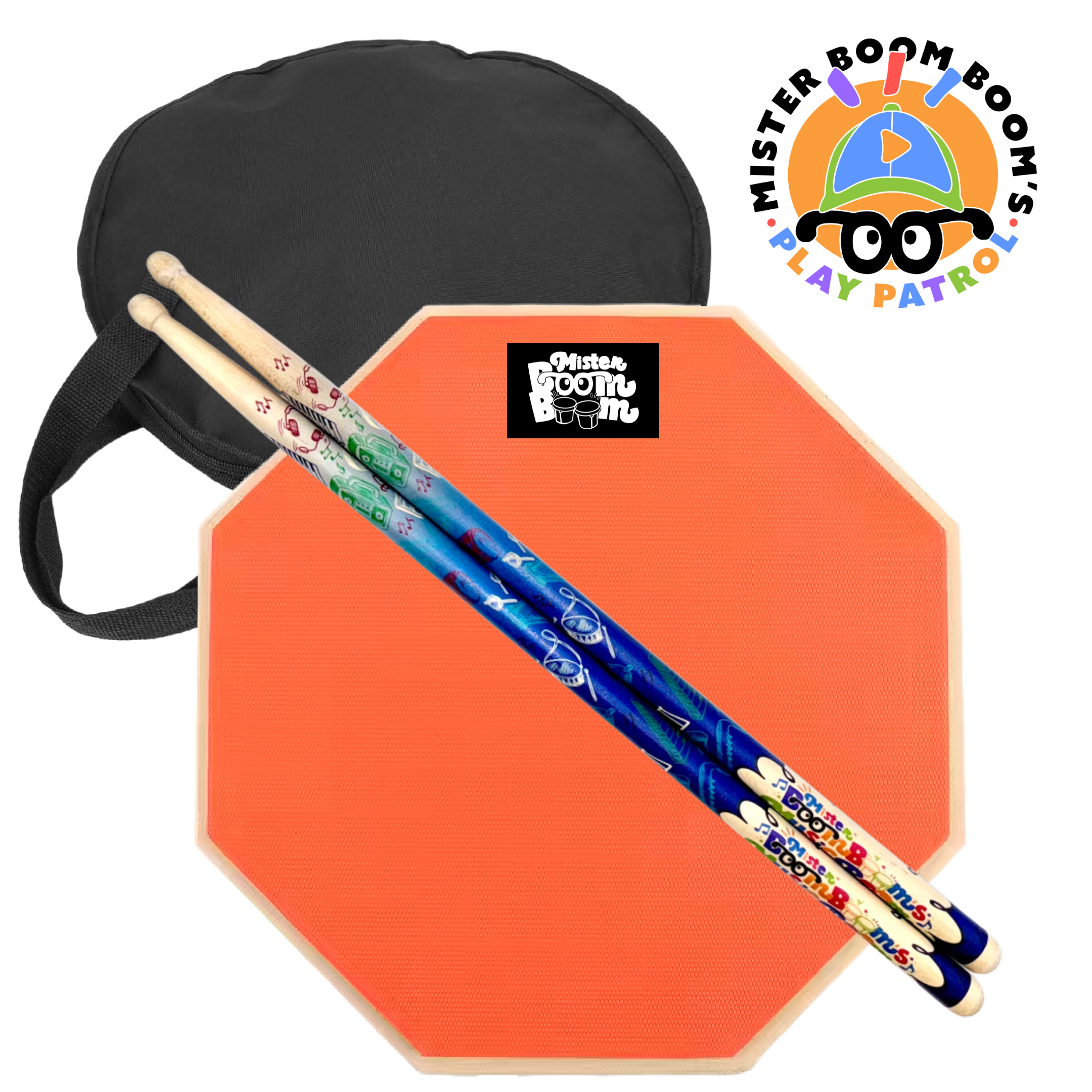 Drum Pad + Sticks Bundle with T-Shirt