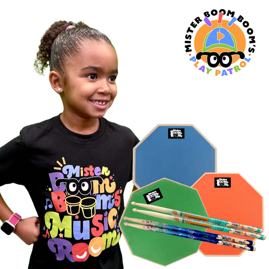 Drum Pad + Sticks Bundle with T-Shirt