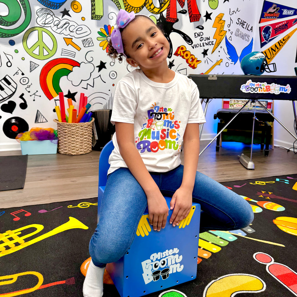 Mister Boom Boom’s Children’s Cajon Drum with Chair Back